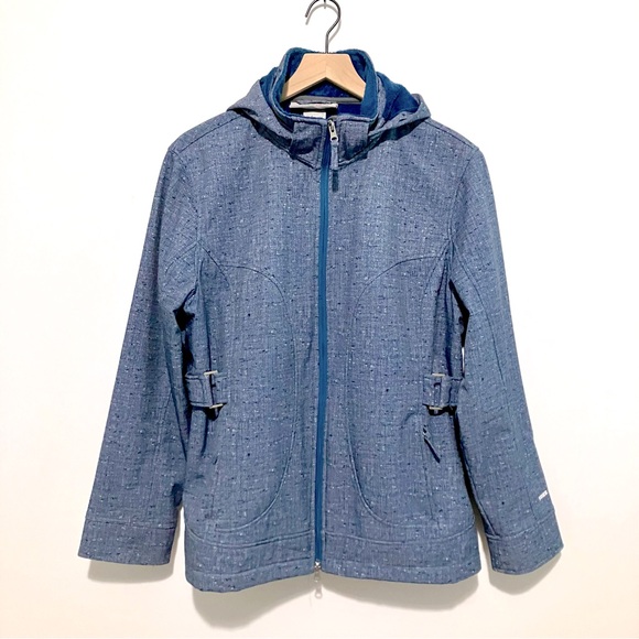 Free Country Jackets & Blazers - Free Country Coat Women Size XL Blue Zip with Hood